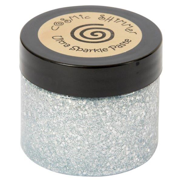 Cosmic Shimmer Ultra Sparkle Texture Paste Silver Chrome - Craftywaftyshop