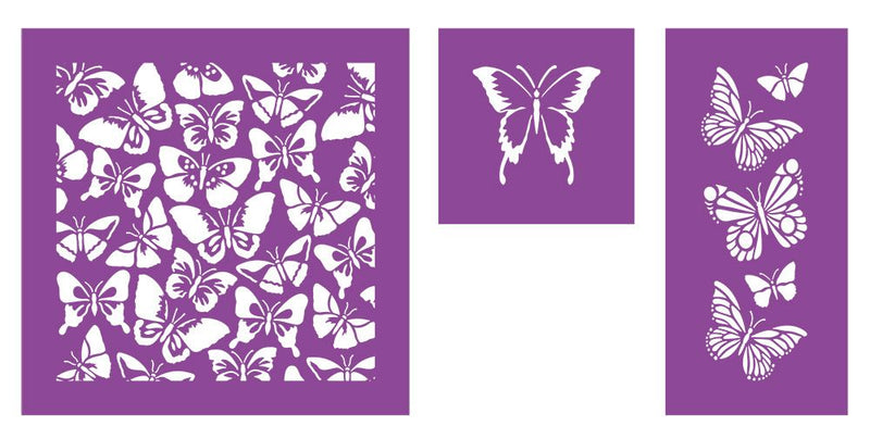 Delightful Butterflies Stencil Set by Crafters Companion - Craftywaftyshop