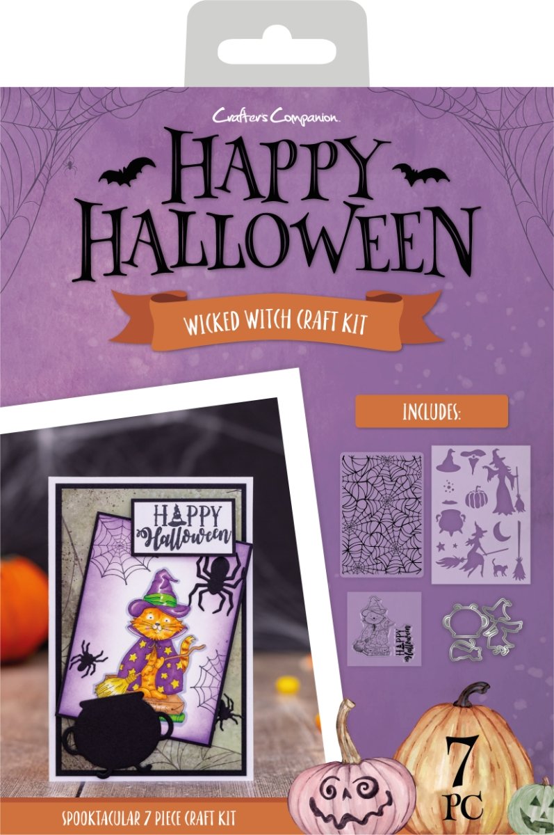 Happy Halloween Wicked Witch Craft Kit by Crafters Companion - Craftywaftyshop