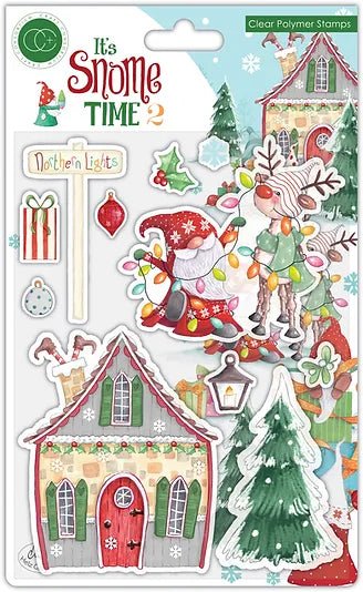 It's Snome Time 2 Northern Lights 6x8 Polymer Stamp Set by Craft Consortium - Craftywaftyshop