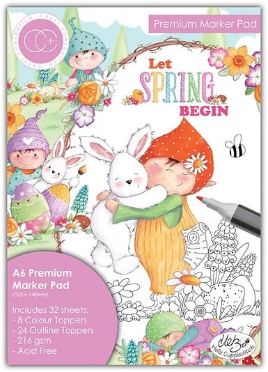 Let Spring Begin A6 Premium Marker Pad by Craft Consortium - Craftywaftyshop