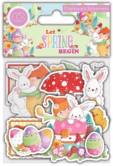 Let Spring Begin Chipboard Ephemera by Craft Consortium - Craftywaftyshop