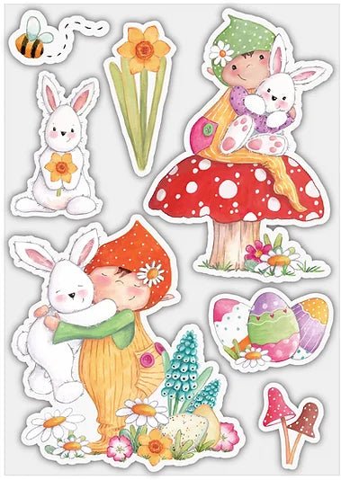 Let Spring Begin Stamp Set Bunny by Craft Consortium - Craftywaftyshop