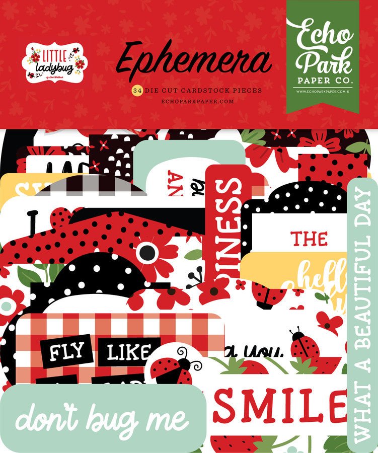 Little Ladybug Ephemera by Echo Park - Craftywaftyshop