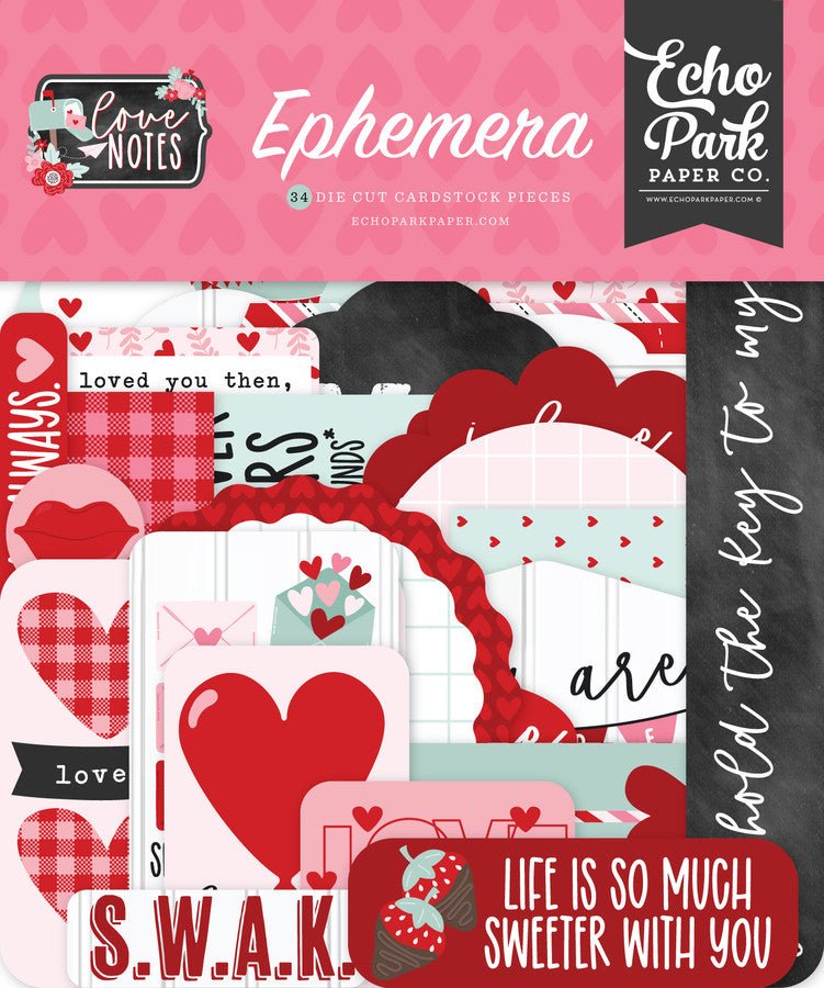 Love Notes Ephemera by Echo Park - Craftywaftyshop