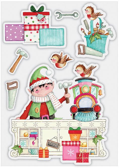 Made by Elves Workshop Stamp Set by Craft Consortium - Craftywaftyshop