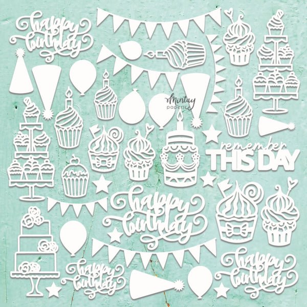 Mintay Chippies Decor Birthday - Craftywaftyshop