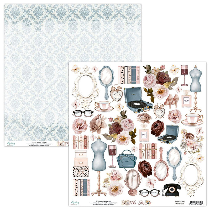 Mintay Her Story 12 x 12 Paper Set - Craftywaftyshop