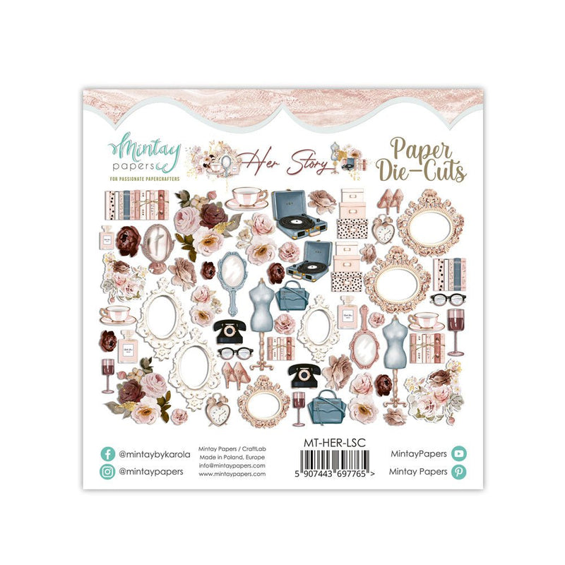 Mintay Her Story Paper Die Cuts - Craftywaftyshop