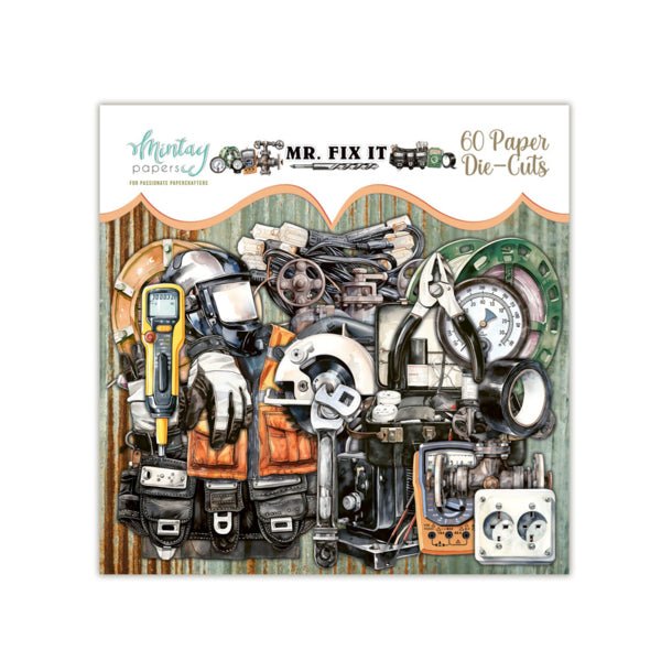 Mintay Mr Fix It Paper Die Cuts - Craftywaftyshop