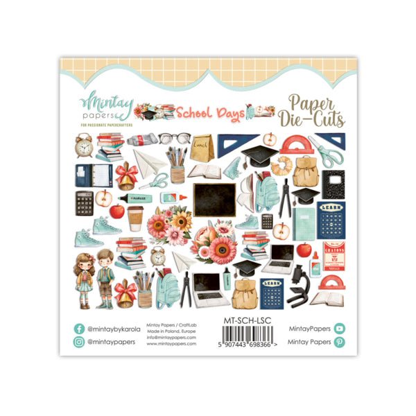 Mintay School Days Die Cuts - Craftywaftyshop