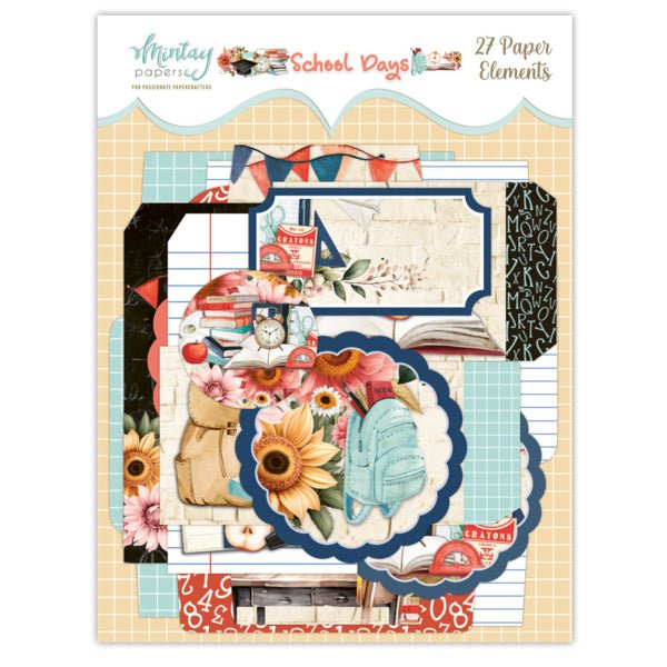 Mintay School Days Paper Elements - Craftywaftyshop