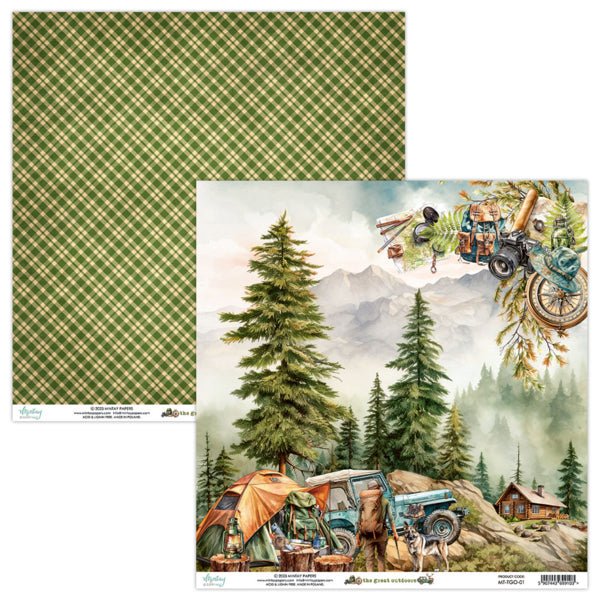 Mintay The Great Outdoors 12 x 12 Paper Set - Craftywaftyshop