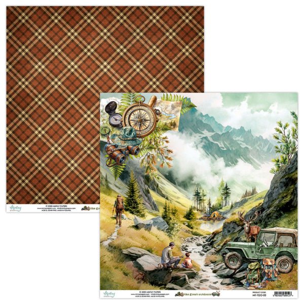 Mintay The Great Outdoors 12 x 12 Paper Set - Craftywaftyshop