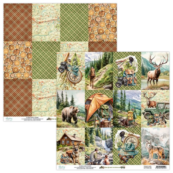 Mintay The Great Outdoors 12 x 12 Paper Set - Craftywaftyshop