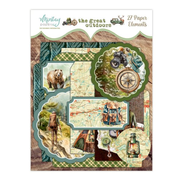 Mintay The Great Outdoors Paper Elements - Craftywaftyshop