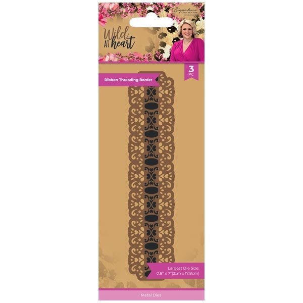 Sara Signature Wild at Heart Die Ribbon Threading Border