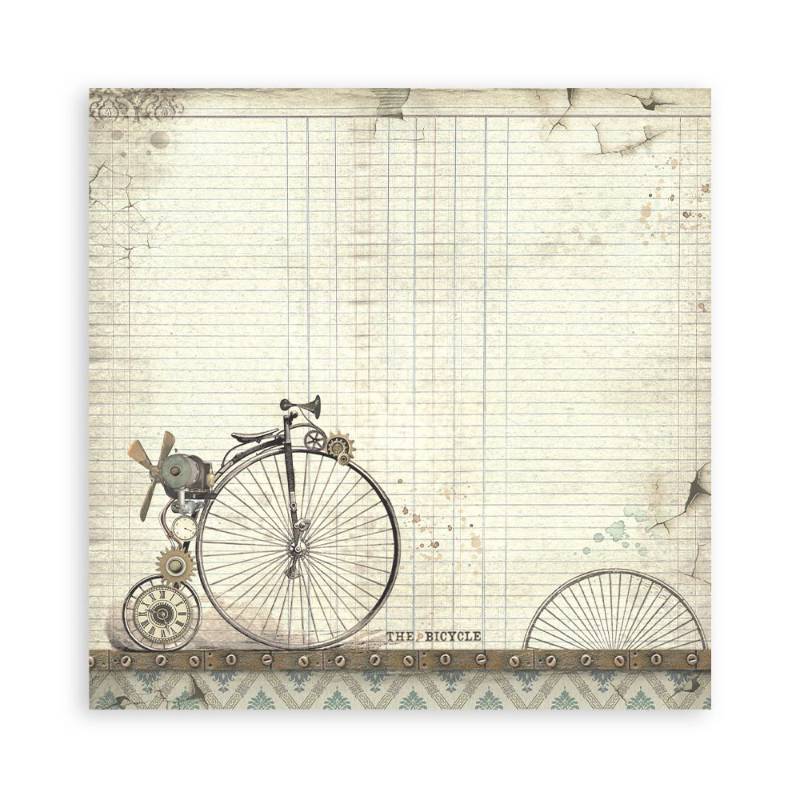 Stamperia Scrapbooking Pad (12×12) Background Selection Voyages Fantastiques - Craftywaftyshop