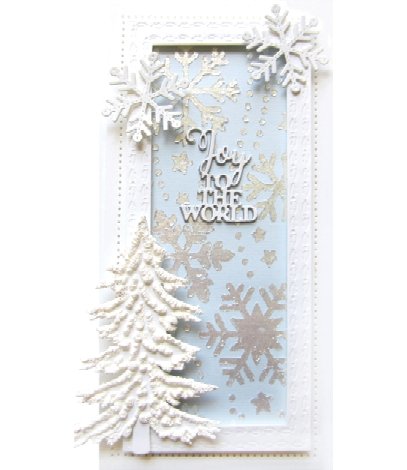 Sue Wilson Snowflake Flurry Slimline Stencil by Creative Expressions - Craftywaftyshop