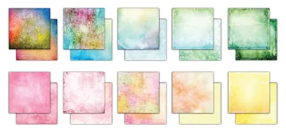 The Essential Craft Papers 8 x 8 Grunge Light Tones by Craft Consortium - Craftywaftyshop