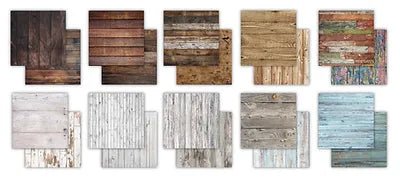 The Essential Craft Papers 8x8 Wood Textures by Craft Consortium - Craftywaftyshop